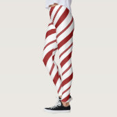 Candy Cane Red Striped Christmas Peppermint Leggings (Links)