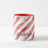 Candy Cane Red Stripes Tasse (Zentrum)