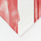Candy Cane Red Stripes Weihnachten Fleecedecke (Ecke)