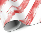 Candy Cane Red Stripes Weihnachten Geschenkpapier (Rolleneckpunkt)