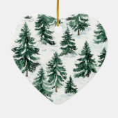 Candy Cane Red Stripes Weihnachten Keramik Ornament (Hinten)