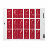 Candy Cane Return Address Sticker Adressaufkleber (Vorne)