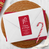 Candy Cane Return Address Sticker Adressaufkleber