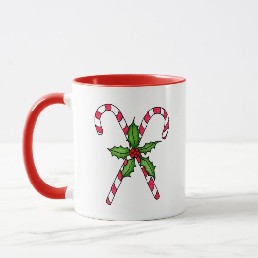 Candy Cane Ringer Tasse (Links)