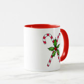 Candy Cane Ringer Tasse (VorderseiteRechts)