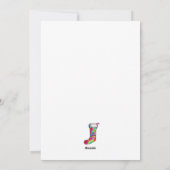 Candy Cane Rosa Weihnachten Boho (Rückseite)