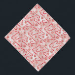 Candy Cane rosa Weihnachtsgeschenk Halstuch<br><div class="desc">Ein sich wiederholendes Muster von Bonbons auf einem rosa Hintergrund</div>