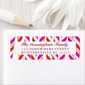 Candy Cane Rot & Rosa Hintergrund (Insitu)