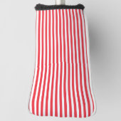 Candy Cane Rot und Weiß einfach, horizontal gestre Golf Headcover (Rotieren 90)