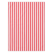Candy Cane Rot und Weiß einfach, horizontal gestre Tischdecke (Vorderseite)