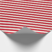 Candy Cane Rot und Weiß gestrichen Geschenkpapier (Ecke)