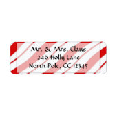 Candy Cane Rücksendeadresse (Vorne)