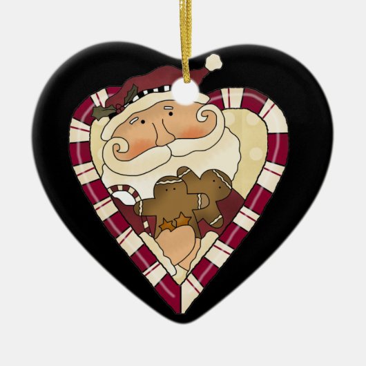Candy Cane Santa Ornament (Vorne)