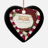 Candy Cane Santa Ornament (Hinten)