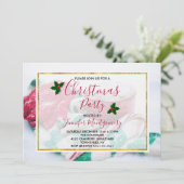 Candy Cane Scarf & Mitts Party Einladung (Stehend Vorderseite)