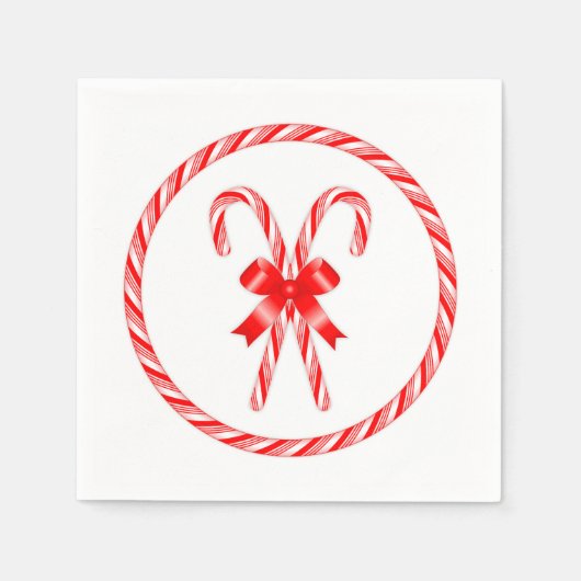 Candy Cane Serviette (Vorderseite)