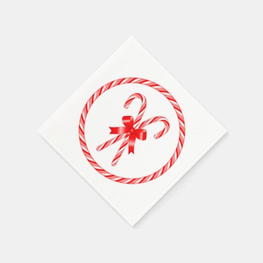 Candy Cane Serviette (Ecke)