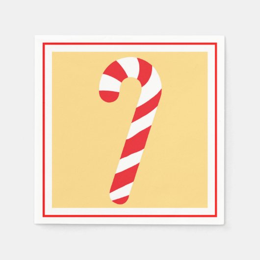 Candy Cane Serviette (Vorderseite)