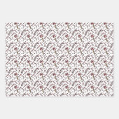 Candy Cane Set 3 Wrapping Paper Geschenkpapier Set (Vorderseite)
