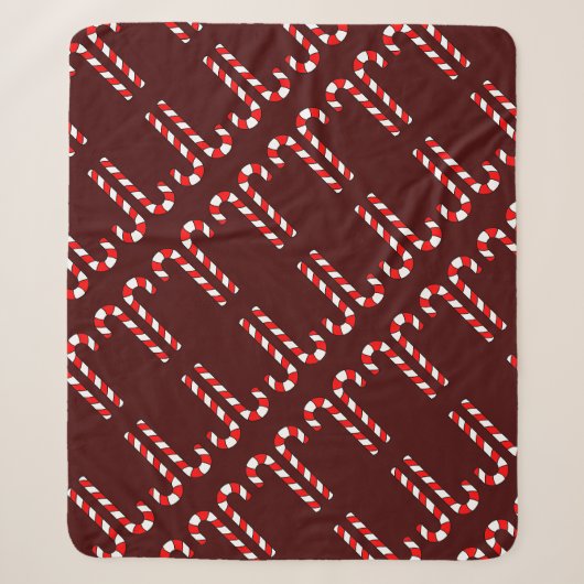 Candy Cane Sherpadecke (Vorderseite)