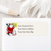 Candy Cane Ski Santa Claus Vintag (Insitu)