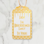 CANDY CANE SNAKE-Foliengeschenkanhänger Geschenkanhänger (Vorderseite)