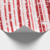 Candy Cane Snow Glitzern Geschenkpapier (Ecke)