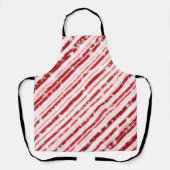 Candy Cane Snow Glitzern Schürze (Vorderseite)