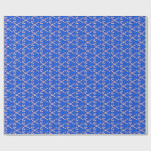 Candy Cane & Snow Weihnachtswrapping Paper Geschenkpapier (Flach)