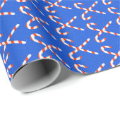 Candy Cane & Snow Weihnachtswrapping Paper Geschenkpapier (Rolleneckpunkt)