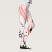 Candy Cane Snowflakes Spandex Leggings (Rechts)