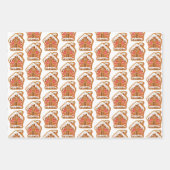 Candy Cane, Snowman & Gingerbrot Geschenkpapier Set (Vorderseite 3)