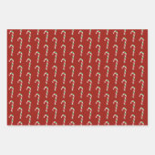Candy Cane, Snowman & Gingerbrot Geschenkpapier Set (Vorderseite)