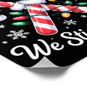 Candy Cane Squad Cute Christmas Matching Design Poster (Ecke)