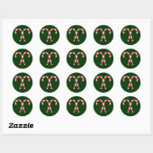 Candy Cane Stickers (Blatt)