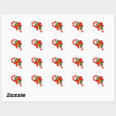 Candy Cane Stickers (Blatt)