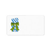 Candy Cane Sticks Adressaufkleber (Vorne)