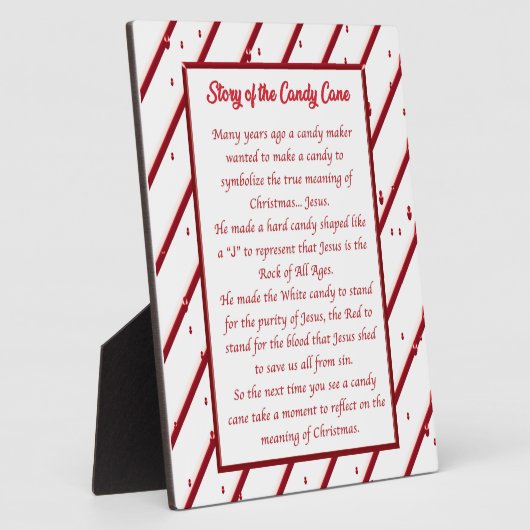 Candy Cane Story Fotoplatte (Seite)