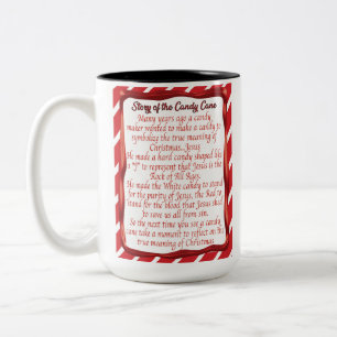Candy Cane Story Zweifarbige Tasse