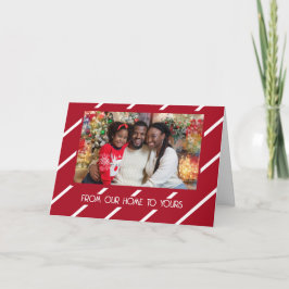 Candy Cane Streifen, 5 Zoll x 7 Zoll geklappte Gru Karte