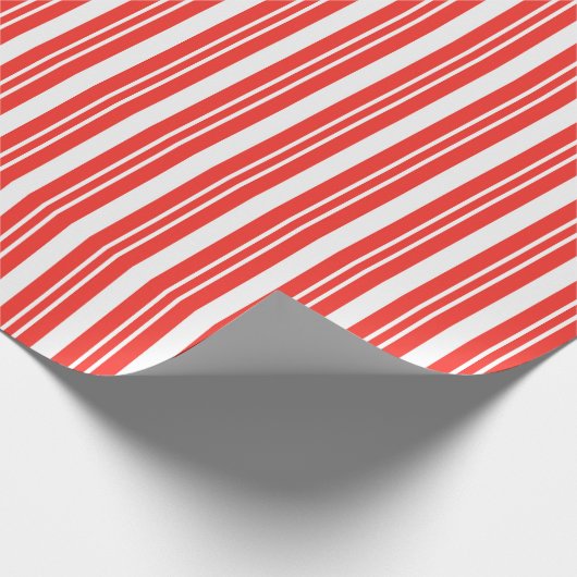 Candy Cane Streifen Geschenkpapier (Ecke)