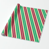 Candy-Cane-Streifen Geschenkpapier (Ungerollt)