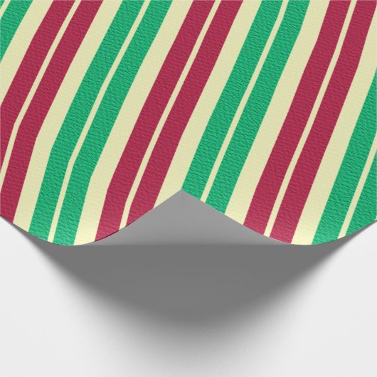 Candy-Cane-Streifen Geschenkpapier (Ecke)