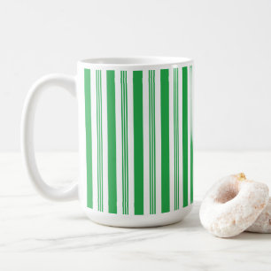 Candy Cane Streifen, grün, weiß Kaffeetasse