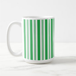 Candy Cane Streifen, grün, weiß Kaffeetasse