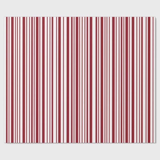 Candy Cane Streifen Holiday Geschenkpapier (Flach)