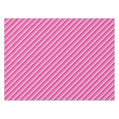 Candy Cane Streifen in Peppermint Pink Tischdecke (Vorderseite (Horizontal))