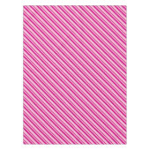 Candy Cane Streifen in Peppermint Pink Tischdecke (Vorderseite)