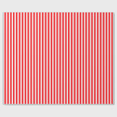 Candy Cane Streifen in Weihnachten Rot und Schnee  Geschenkpapier (Flach)