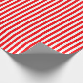 Candy Cane Streifen in Weihnachten Rot und Schnee  Geschenkpapier (Ecke)
